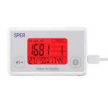 Indoor Air Quality Monitor with Color Coded Display 800052