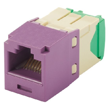 1 Port 28-30 AWG Mini-Com Cat6 Plus Jack Module TG Style UTP RJ45 CJT688TGVL