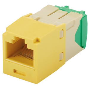 1 Port 28-30 AWG Mini-Com Cat6 Plus Jack Module TG Style UTP RJ45 CJT688TGYL