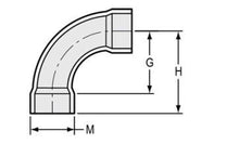 8" SCH 80 PVC LONG SWEEP 90 ELBOW SOC 806-080LSF