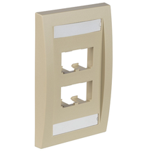 4 Port Mini-Com Executive Series Single Gang Faceplate Mount ABS CFPE4EIY