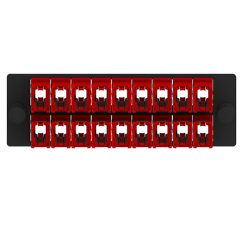 18 Port Opticom MPO Fiber Optic Adapter Panel FAP Horizontal FAPH1824RDMPO