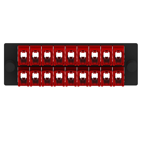 18 Port Opticom MPO Fiber Optic Adapter Panel FAP Horizontal FAPH1824RDMPO