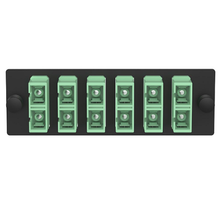 6 Port Opticom SC Fiber Optic Adapter Panel Duplex APC FAP6WAGDSCZ