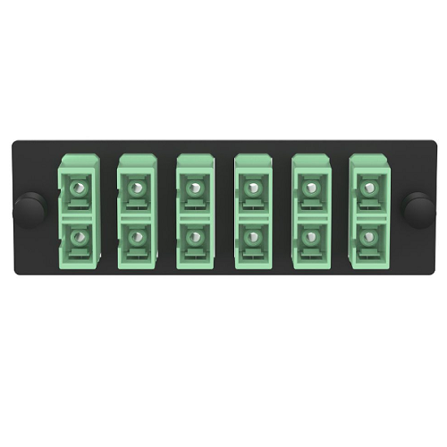 6 Port Opticom SC Fiber Optic Adapter Panel Duplex APC FAP6WAGDSCZ