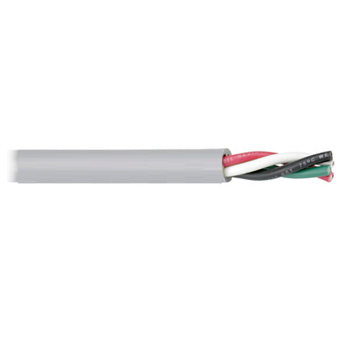 8 AWG 4 Conductor Grey Jacket Round Boat Cable (Standard Lengths)