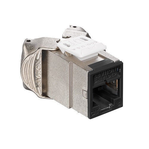 Cat 8 Shielded Atlas-X1 QuickPort Jack Black 81SJK-RE8