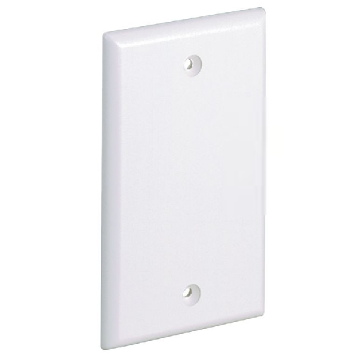 4.5x2.75 Surface Raceway Single Gang Screw-on Blank Faceplate ABS CPNIW