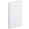 4.5x2.75 Surface Raceway Single Gang Screw-on Blank Faceplate ABS CPNWH