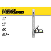 12" Combination Square CSQ12 (Pack of 8)