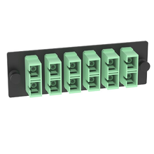 6 Port Opticom SC Fiber Optic Adapter Panel Duplex APC FAP6WAGDSCZ