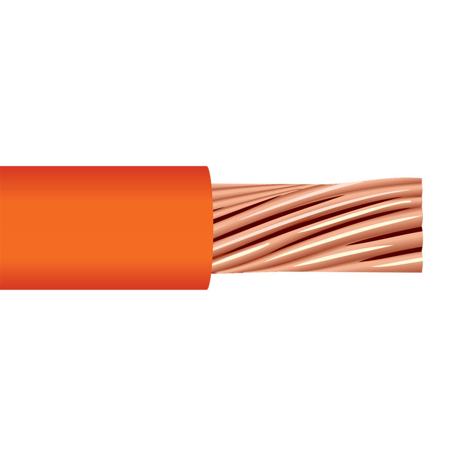 1000' 2 AWG Welding Cable Class M UL/CSA Orange Cable