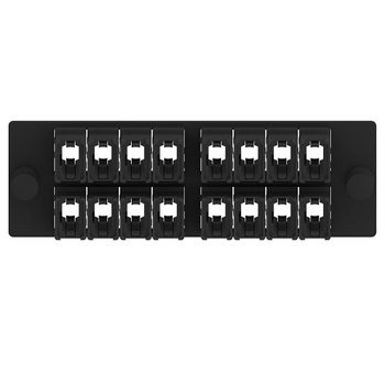 16 Port Opticom MPO Fiber Optic Adapter Panel FAP Horizontal FAPH1612BLMPO