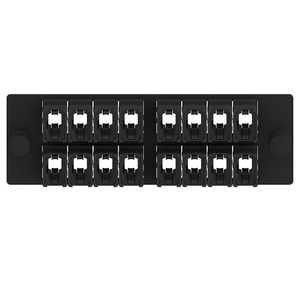16 Port Opticom MPO Fiber Optic Adapter Panel FAP Horizontal FAPH1612BLMPO