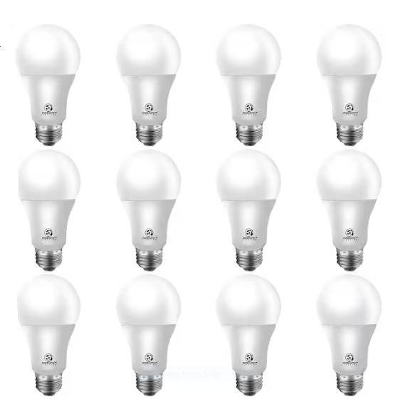 10Watt Equivalent A19 LED Light Bulb Non-Dimmable  1200lm  YGA03C59-10W-840-12P(Pack of 12)