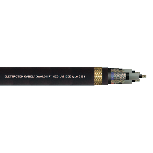 4 AWG 3C TC Shielded Nylon Tape Armour EPR GAALSHIP Medium IEEE Type E BS 5KV Offshore Cable