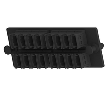 16 Port Opticom MPO Fiber Optic Adapter Panel FAP Horizontal FAPH1612BLMPO