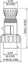 SERIES 8571/12 (DISCONTINUED) 32 A PLUG - 8571/12-407