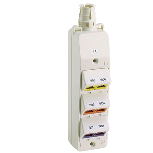 6 Port Mini-Com MuTOA Outlet Box Sloped CM6PIW