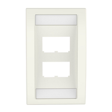4 Port Mini-Com Executive Series Single Gang Faceplate Mount ABS CFPE4IWY