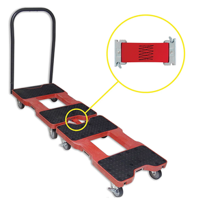 Snap-Loc Industrial Strength E-Track Push Cart Red Dolly SL1500P4R