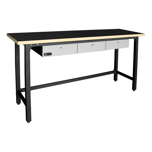 79″ Steel Workbench with 3 Drawers and Wood Top GS00579030