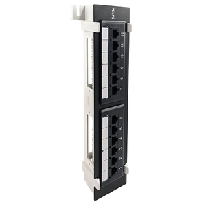 Cat5e 12-Port Wall Mount UTP Patch Panel S45-2512 (Pack of 5)