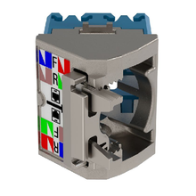 Mini-Com Cat 45 Angled Wire Cap Shielded TG Jack Module
