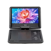 Portable DVD Player 4 Hours Built-in Rechargeable Battery Dual Speakers Remote Control AC Power Adapter