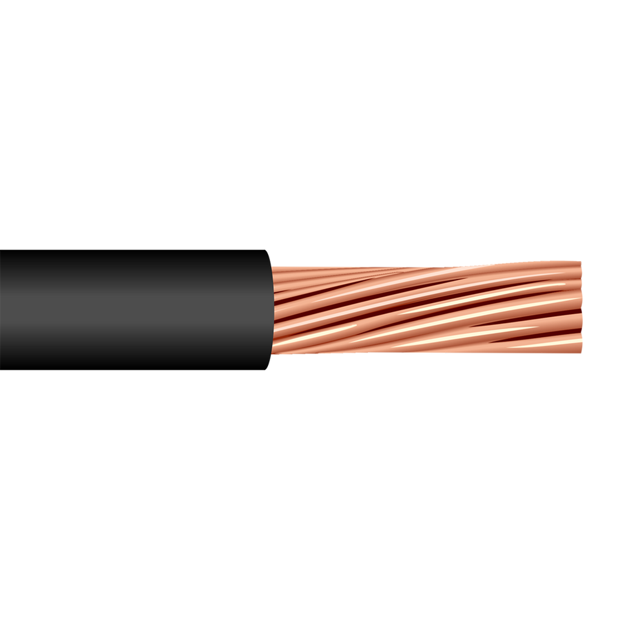 500' 350 MCM Welding Cable Class K 600V Black Cable