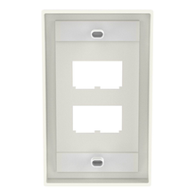 4 Port Mini-Com Executive Series Single Gang Faceplate Mount ABS CFPE4IWY