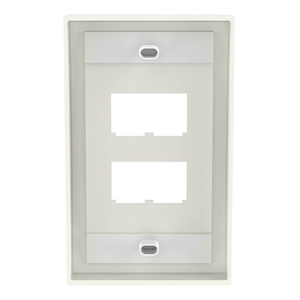 4 Port Mini-Com Executive Series Single Gang Faceplate Mount ABS CFPE4IWY