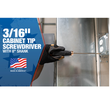 3/16"-8" USA Cabinet Tip Screwdriver Shank SD3/16C8US (Pack of 13)