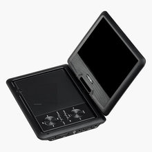 Portable DVD Player 4 Hours Built-in Rechargeable Battery Dual Speakers Remote Control AC Power Adapter