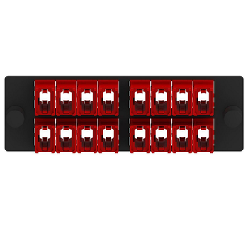 16 Port Opticom MPO Fiber Optic Adapter Panel FAP Horizontal FAPH1624RDMPO