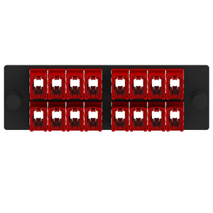 16 Port Opticom MPO Fiber Optic Adapter Panel FAP Horizontal FAPH1624RDMPO