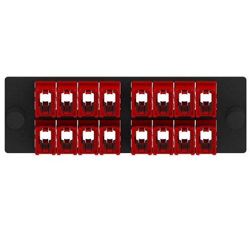 16 Port Opticom MPO Fiber Optic Adapter Panel FAP Horizontal FAPH1624RDMPO