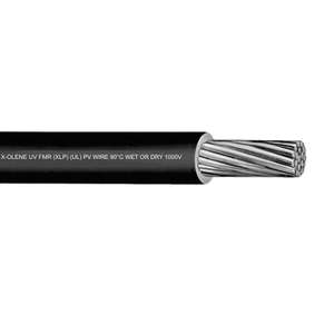 Okonite Bare Copper / Aluminum Unshielded X-Olene UV FMR Photovoltaic Wire