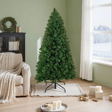 Prelit Artificial Xmas Christmas Tree and 120 Warm LED Lights with 8 Light Modes Metal Stand (4FT)