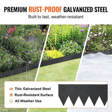 6 Inch x 10' Ft Hammer-in Edging Border with 5 Clips Steel Garden Edging Borders Bendable Metal Landscape Edging (Pack of 3)