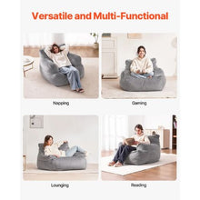 Comfy Bean Bag Sofa Chair for Living Room – Grey