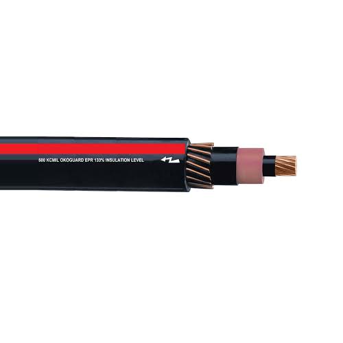 140-23-8033 4/0 AWG 1C Bare Copper Unshielded EPR Concentric 1/6 Neutral Okolene 445 46KV Okoguard URO-J Cable