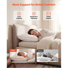 2 Pack King Bed Pillows for Sleeping Down Alternative Hotel Pillows (White)