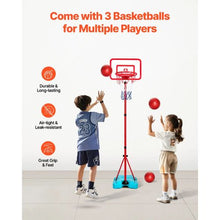 3-8 -Ages Adjustable Kids Basketball Hoop, Portable Indoor/Outdoor Toy for Kids
