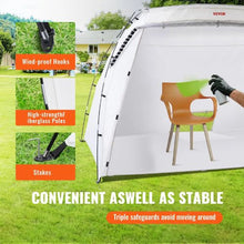 10×7×6 ft Portable Spray Paint Tent with Built-in Floor & Mesh Screen