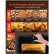 Electric Pizza Oven Air Fryer Combo 12" 750°F 8 Presets Smart Knob