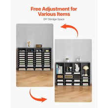 36 Compartment Desk Literature Organizer File & Mail Sorter – (Grey)