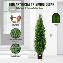 60 Inch Topiary Tree Faux Plant UV Decor Indoor and Outdoor Artificial Cedar SM-BS-150 (Pack of 5)