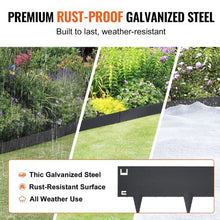 4 Inch x 16.25' Ft Steel Garden Edging Borders Hammer-in Edging Border Bendable Metal Landscape Edging for Yard (Pack of 5)