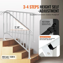 White Retro Arch Outdoor for Seniors Porch Deck Handrails for Style 2